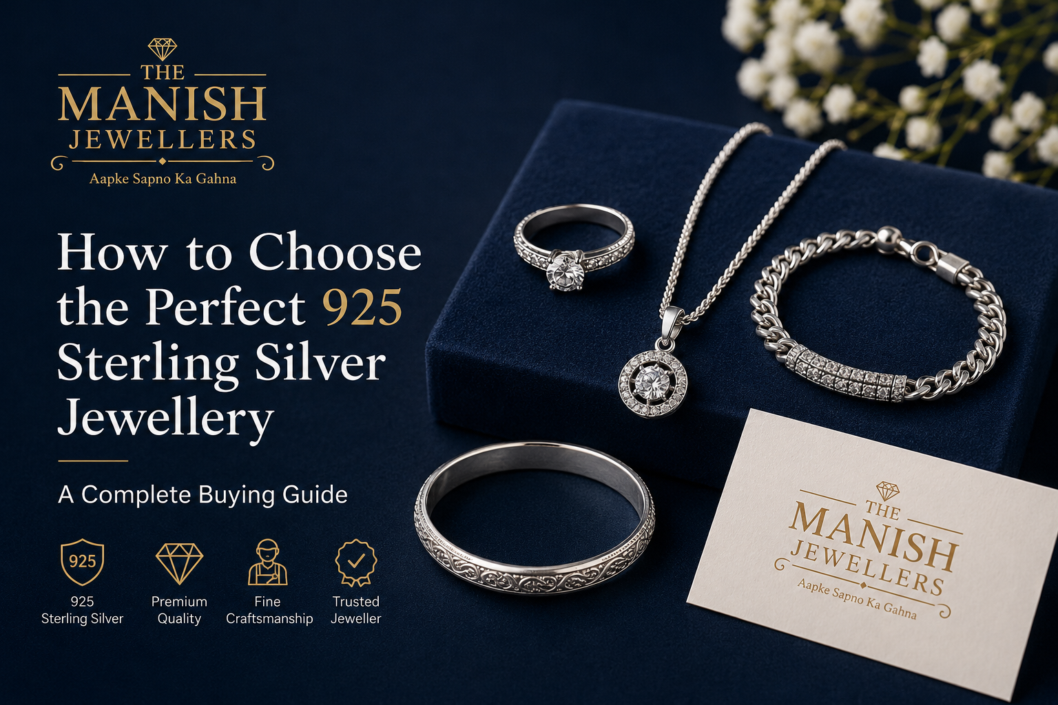 How to Choose 925 Sterling Silver Jewellery | The Manish Jewellers